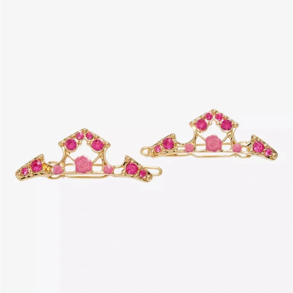 Disney Sleeping Beauty Aurora Crown Barrette‎ Set Boxlunch Costume Cosplay
